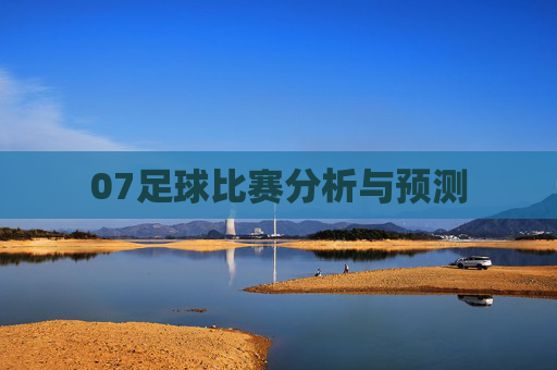 07足球比赛分析与预测