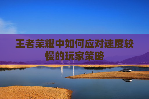 王者荣耀中如何应对速度较慢的玩家策略