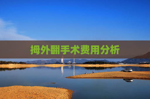 拇外翻手术费用分析